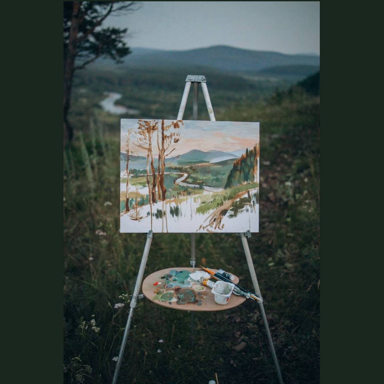 Plein air painting